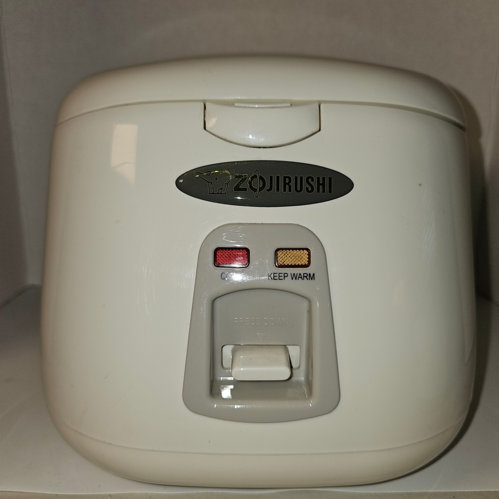 Zojirushi NS-PC10 5-Cup Rice Cooker and Warmer White 420W 120V Tested  & Works